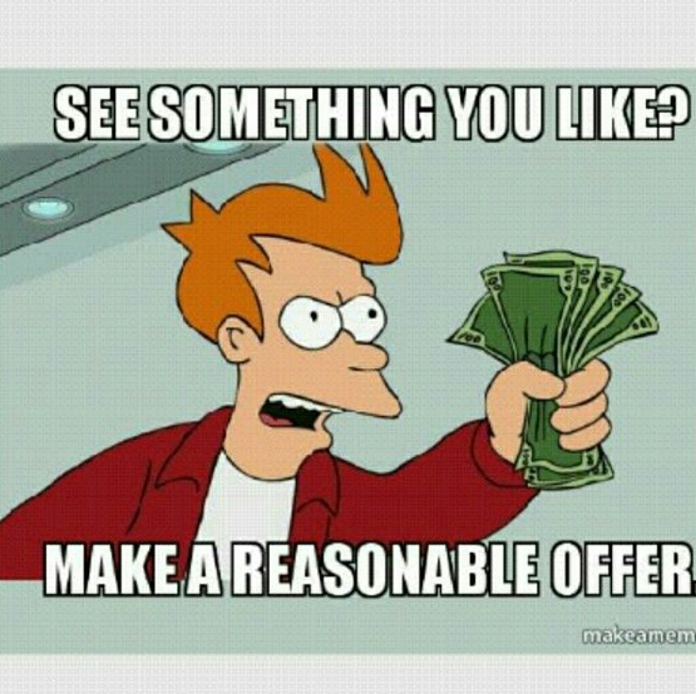 Need to sell as much as possible.